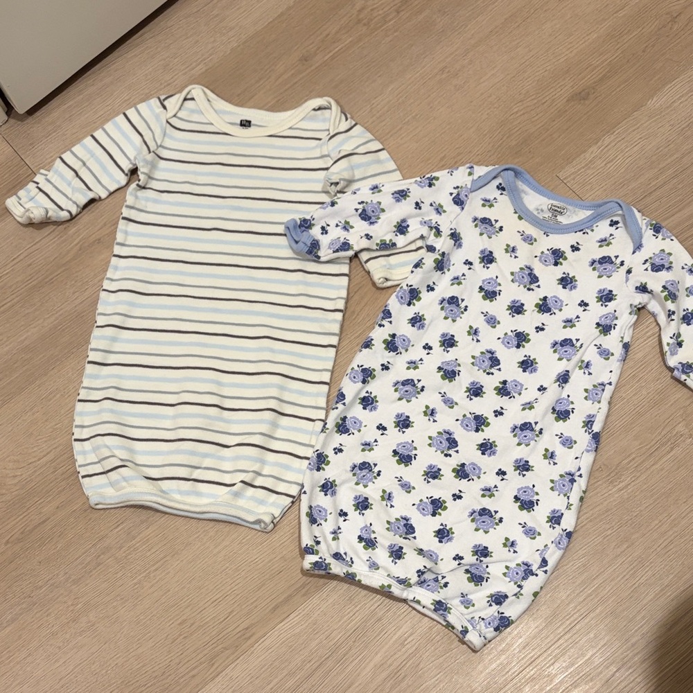 0-6m Cotton Sleep sacks Striped and Floral